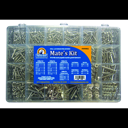 HANDI-MAN MARINE Handi-Man Marine WMMK2 Mate's Marine Fastener 840 Piece Kit WMMK2